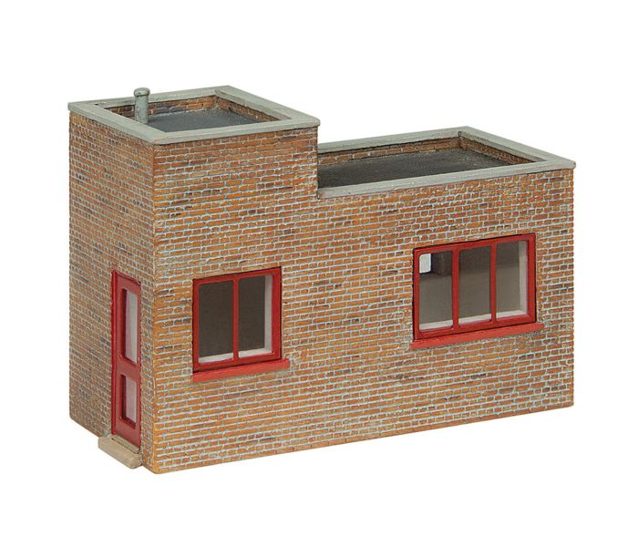 Scenecraft Rail Yard Crew Room Red (Pre-Built)
