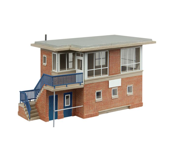 Scenecraft BR(E) Signal Box Blue/White (Pre-Built)