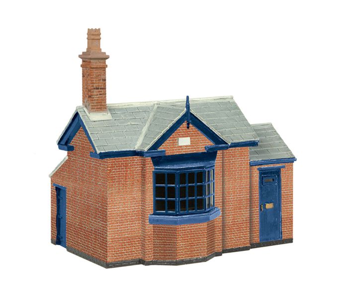 Scenecraft Toll Office Brick/Blue (Pre-Built)