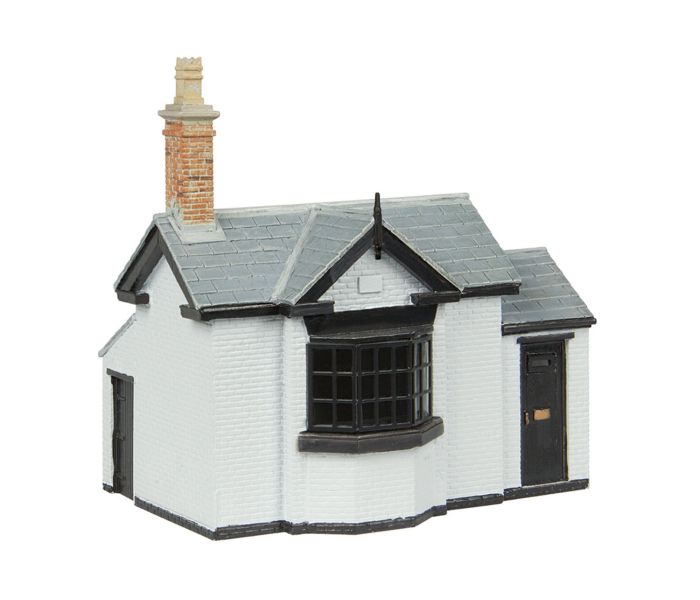 Scenecraft Toll Office White/Black (Pre-Built)