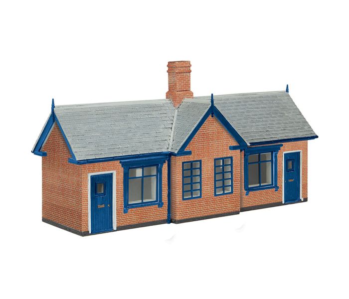 Scenecraft Transport Cottages Brick/Blue (Pre-Built)