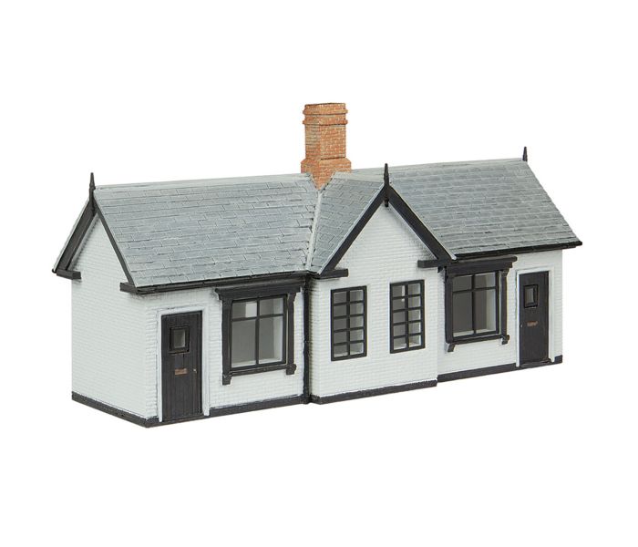 Scenecraft Transport Cottages White/Black (Pre-Built)