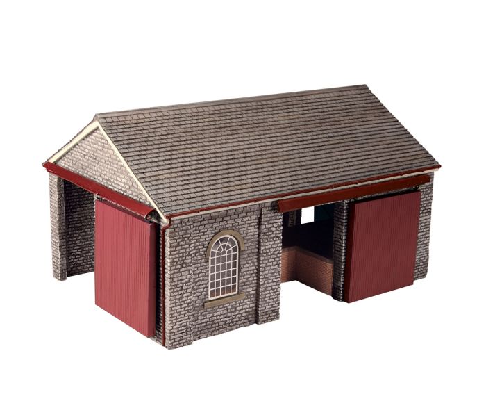 Scenecraft Shillingstone Goods Shed Red (Pre-Built)