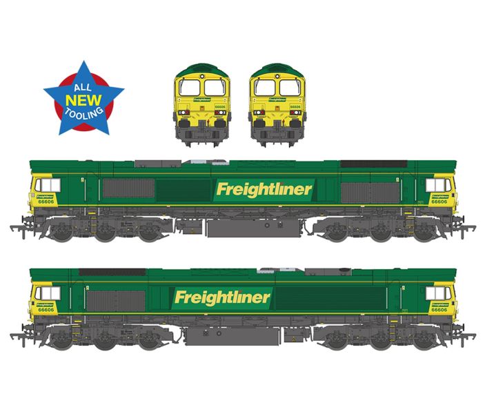 Class 66 606 Freightliner Green