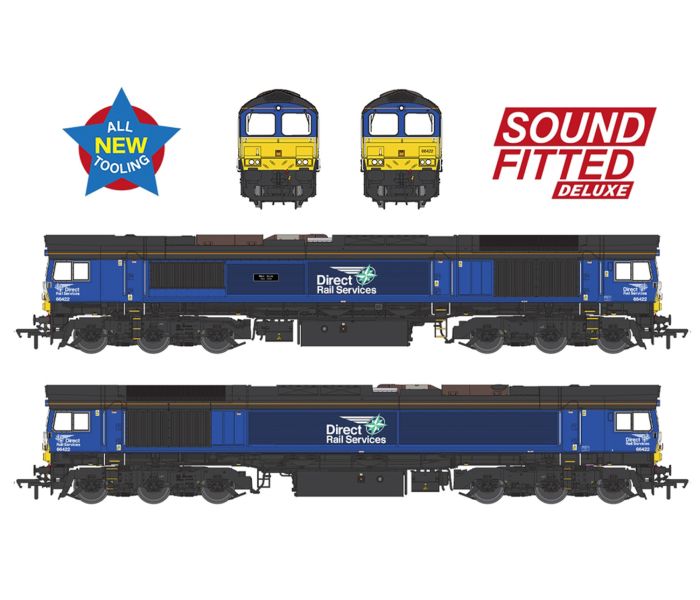 Deluxe Class 66 422 'Max Joule 1958-1999' DRS (DCC-Sound)
