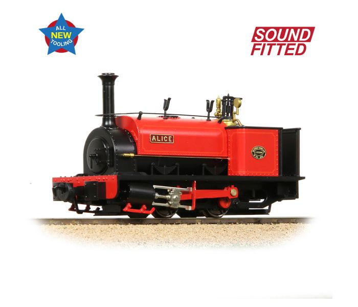 NG7 Quarry Hunslet 0-4-0ST Alice Dinorwic Red (DCC-Sound)