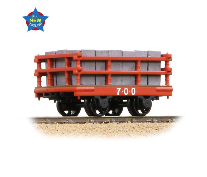 NG7 Dinorwic Slate Wagon w/Sides Red Lightly Weathered 700