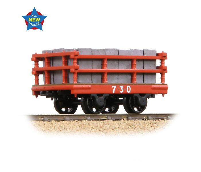 NG7 Dinorwic Slate Wagon w/Sides Red Lightly Weathered 730