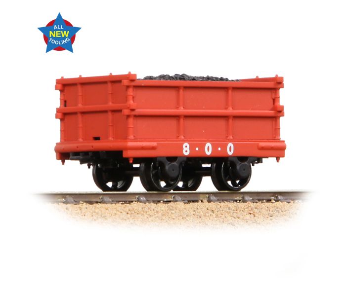 NG7 Dinorwic Coal Wagon Red Lightly Weathered 800