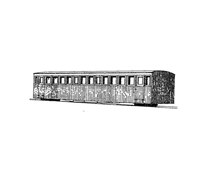 NWNG Railway Bogie Workmans Coach 11/12/13 Kit