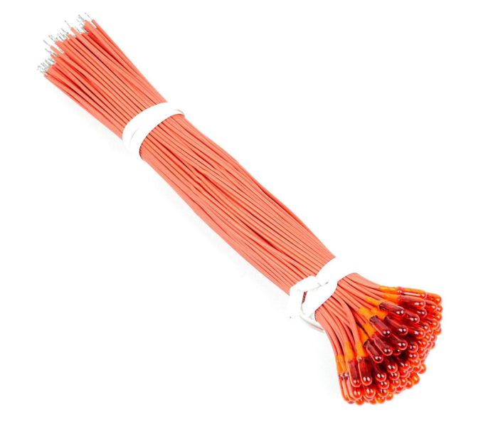 Orange 12v Grain of Wheat Bulbs (100)