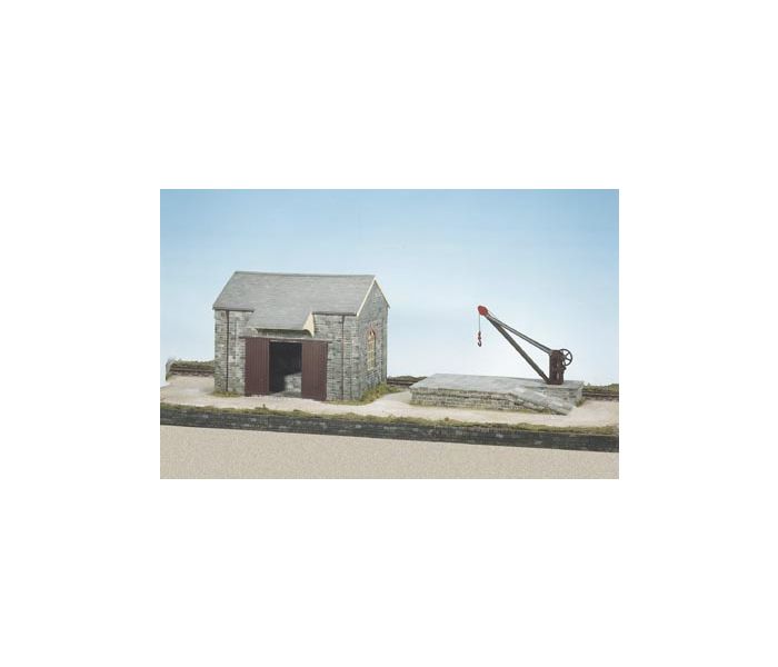 Stone Goods Shed/Loading Platform/Crane Craftsman Kit