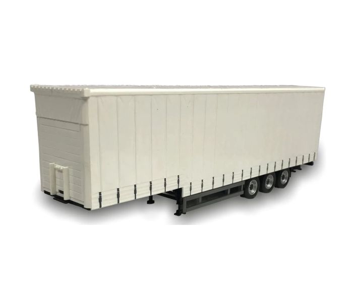 Stepped Curtainside Trailer White