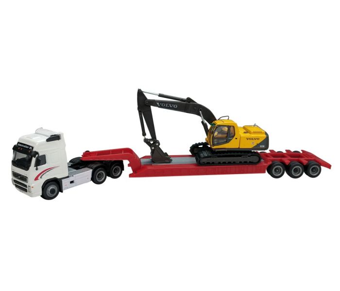 Volvo FH12 with EC210 Excavator