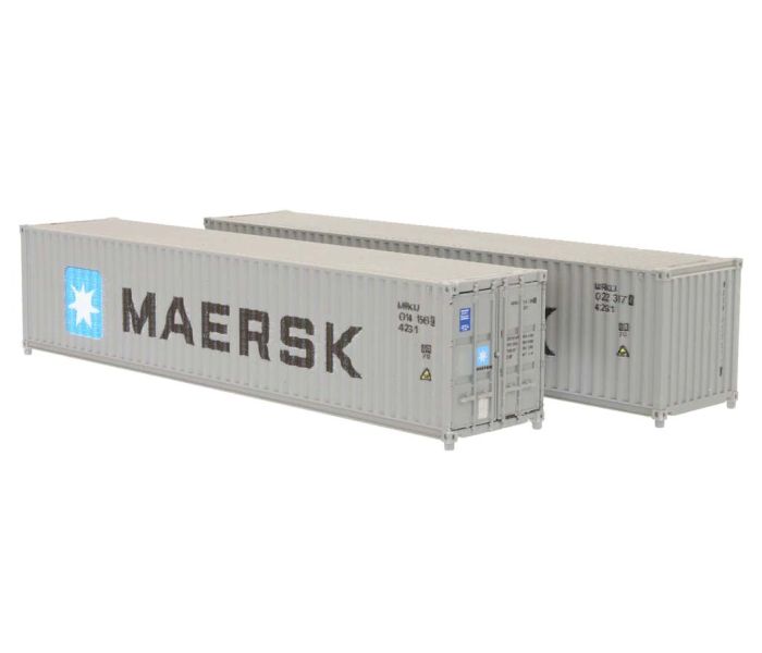 40ft Container Set (2) Maersk MRKU