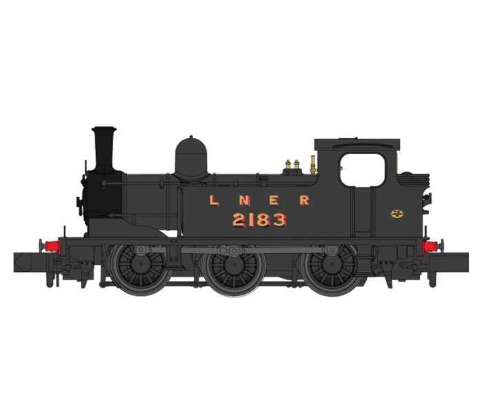 J72 Class 2183 LNER Pre War Unlined Black (DCC-Fitted)