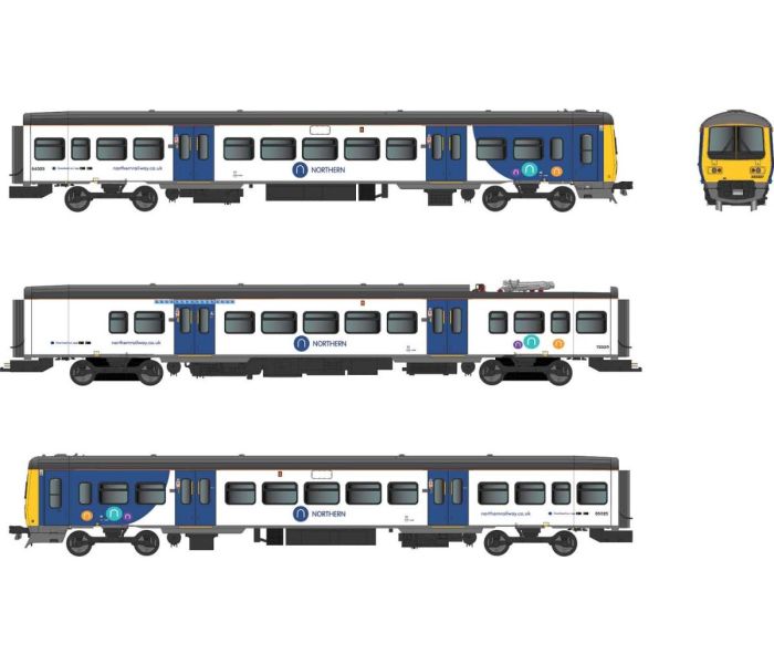 Class 323 225 3 Car EMU Northern (DCC-Sound)