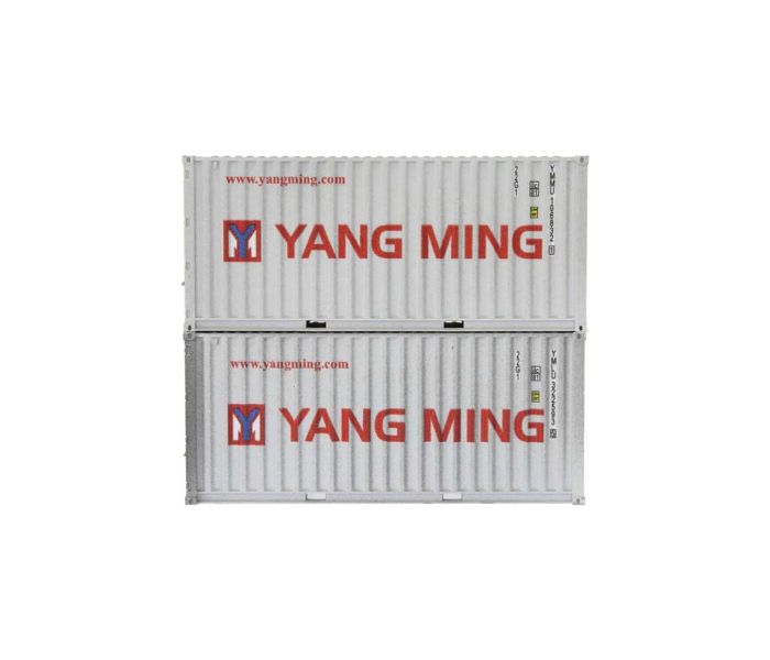 20ft Container Set (2) Yang Ming Weathered