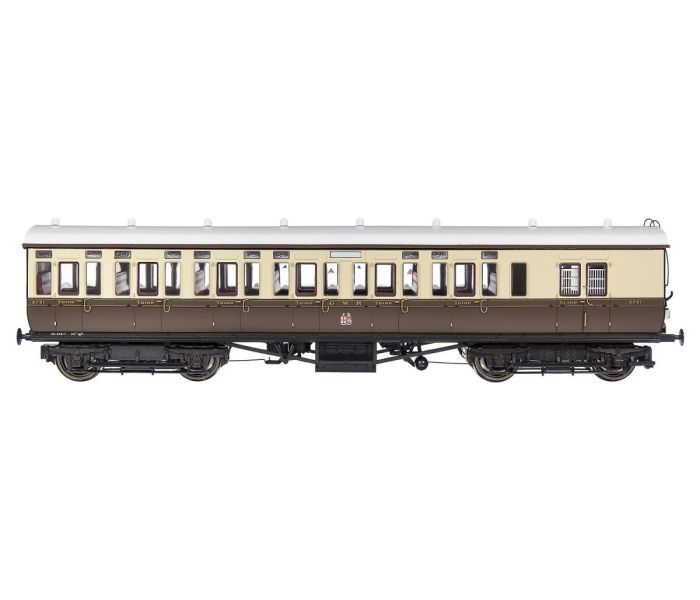 GWR Toplight Mainline City T Cty Choc/Cm 3rd Brake 3751 S3