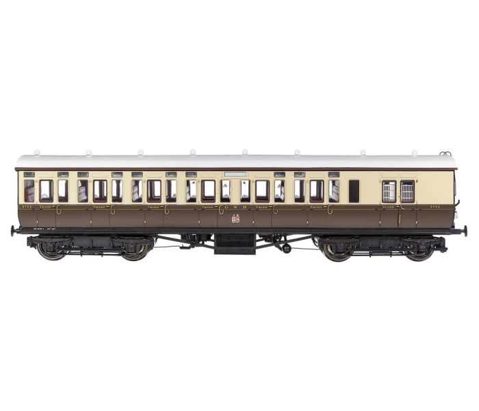 GWR Toplight Mainline City T Cty Choc/Cm 3rd Brake 3752 S3