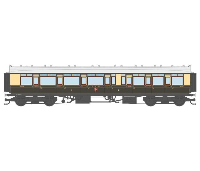Corridor Toplight 1925 GWR Chc/Crm Lined Composite LH 6938