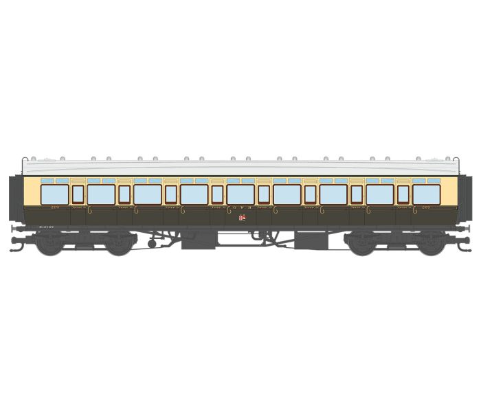 Corridor Toplight 1930 GWR Chc/Crm TC All 3rd 2573