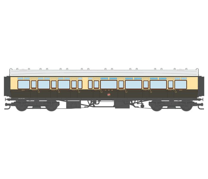 Corridor Toplight 1930 GWR Chc/Crm TC Comp RH 6941