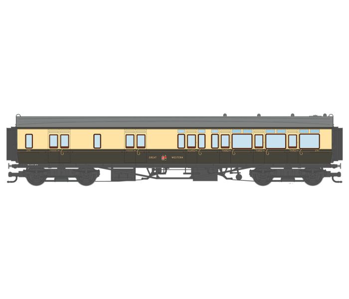 Corridor Toplight 1947 Great Western Brake 3rd RH 3791