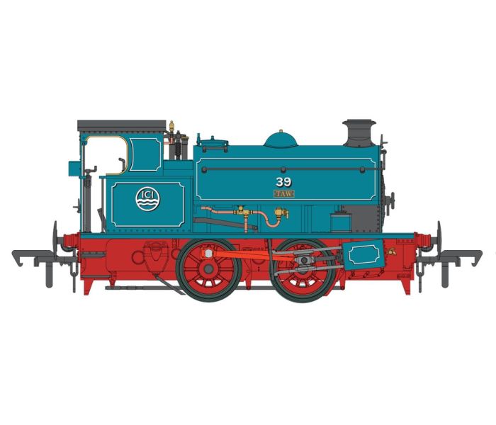 HL 0-4-0 'Taw' ICI Roundel Lined Blue (DCC-Fitted)