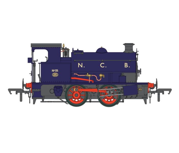 HL 0-4-0 No.25 NCB Lined Dark Blue