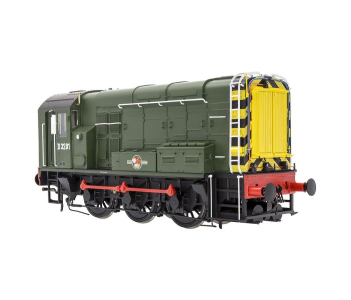 Class 08 D3201 BR Late Green w/Wasp Stripes (DCC-Sound)