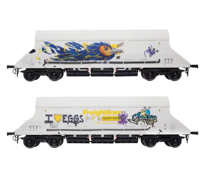 HIA Hopper Freightliner Heavy Haul White 369027 Graffiti