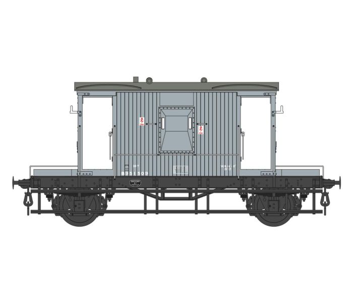 20t Brake Van BR Grey B951509