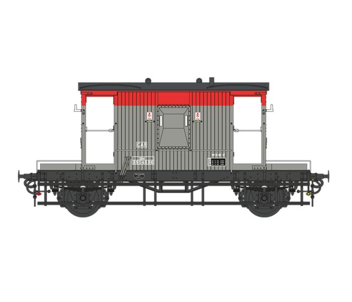 20t Brake Van CAR BR Railfreight Red/Grey B954686