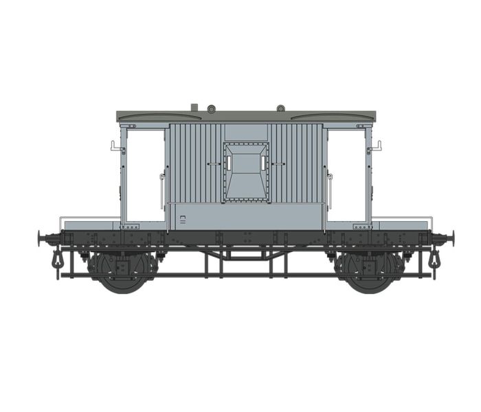 20t Brake Van BR Grey Unnumbered