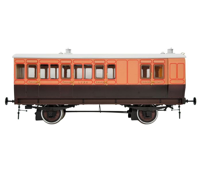 Stroudley 4whl Suburban Oil Lit Brake 3rd LSWR 179 Lit