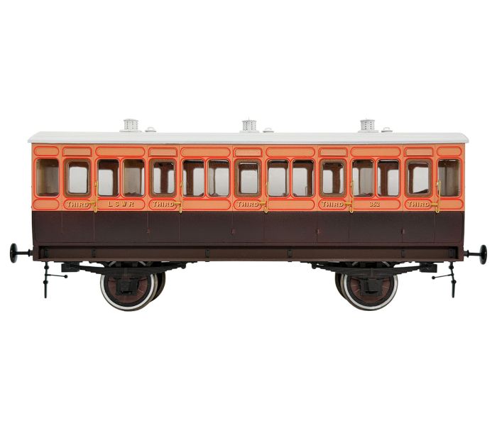Stroudley 4whl Suburban All 3rd LSWR 352 (DCC-Fitted)