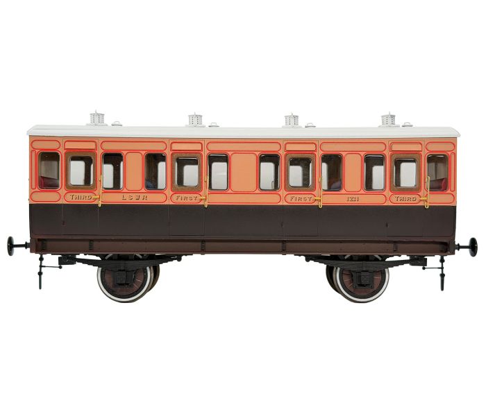 Stroudley 4whl Suburban Composite LSWR 1231 (DCC-Fitted)