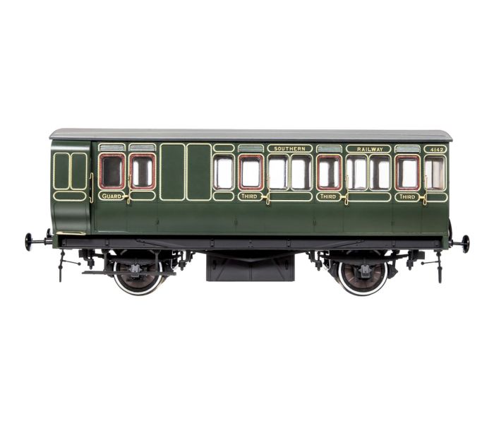 Stroudley 4whl Brake 3rd Southern Green 3674 (DCC-Fitted)
