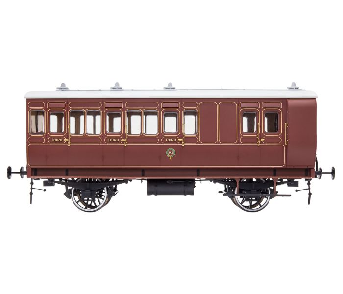 Stroudley 4whl Brake 3rd Lined Brown 892 Lit