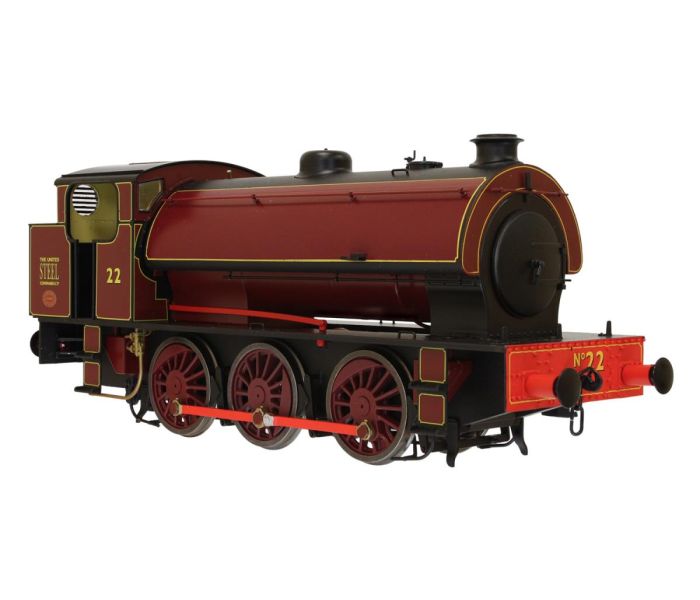 J94 Austerity United Steel Lined Red 22 (DCC-Fitted)
