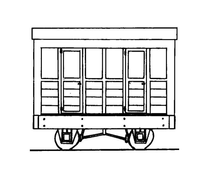 Freelance Planked 2 Compartment 4 Wheel Coach Kit
