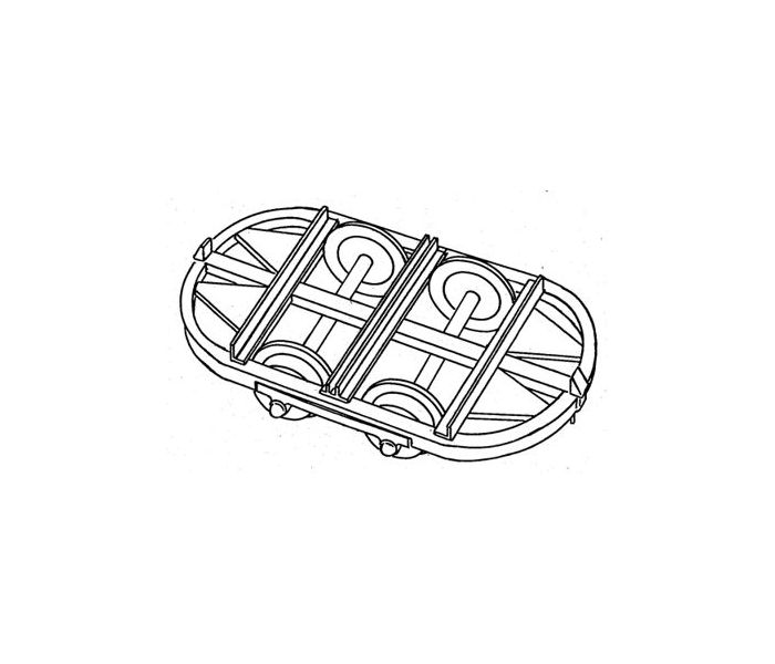 Hudson Wagon Chassis Curved Ends Kit (5)