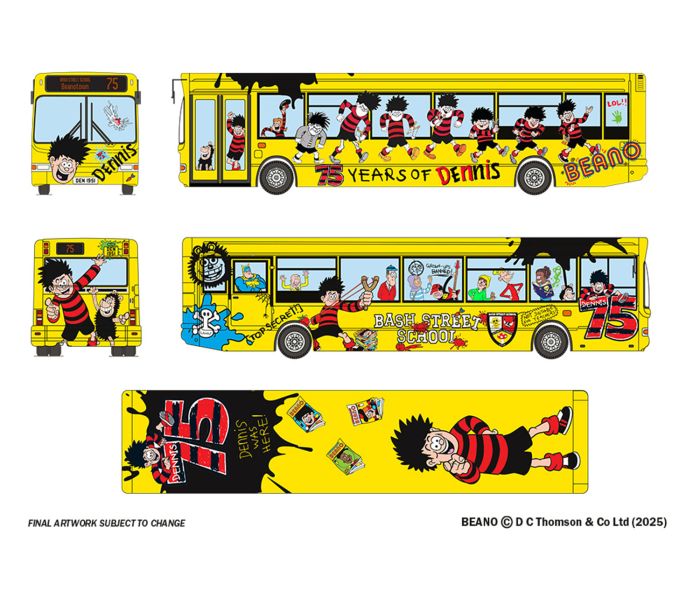 Dennis DART SLF/Pointer 2 Bus Dennis the Menace 75th