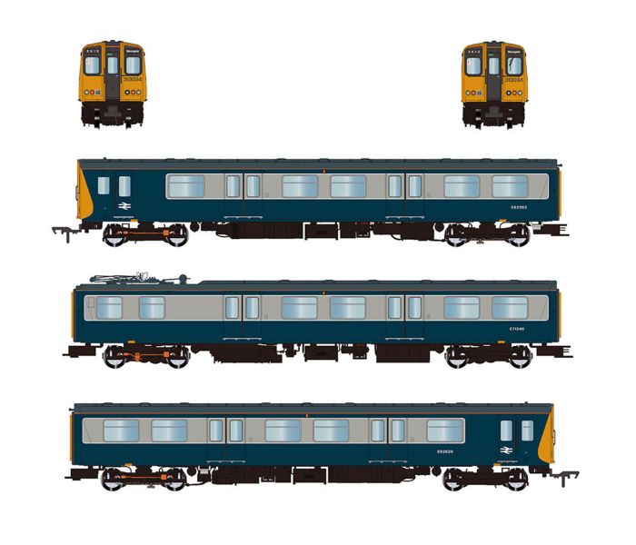 Class 313 034 3 Car EMU BR Blue/Grey