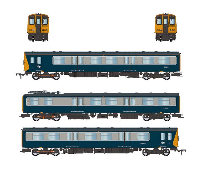 Class 313 036 3 Car EMU BR Blue/Grey