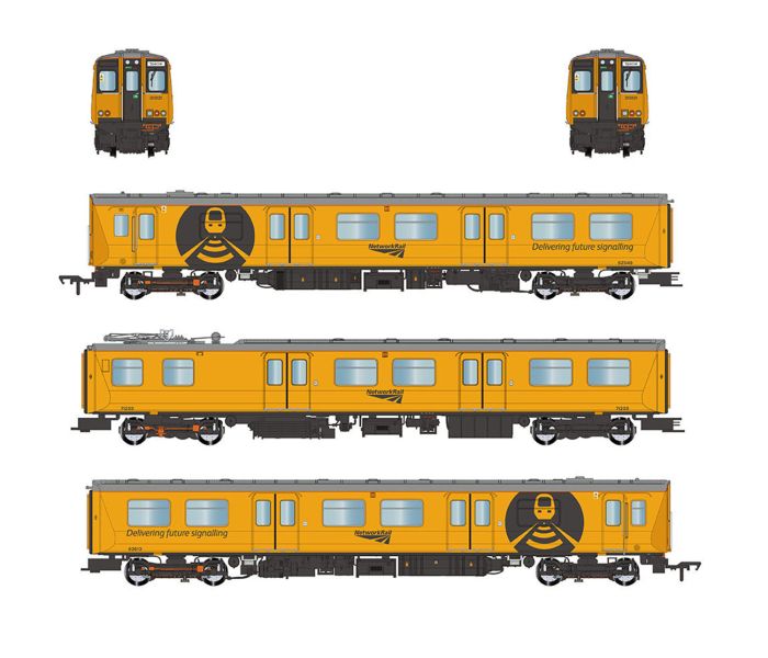 Class 313 121 3 Car EMU Network Rail Yellow