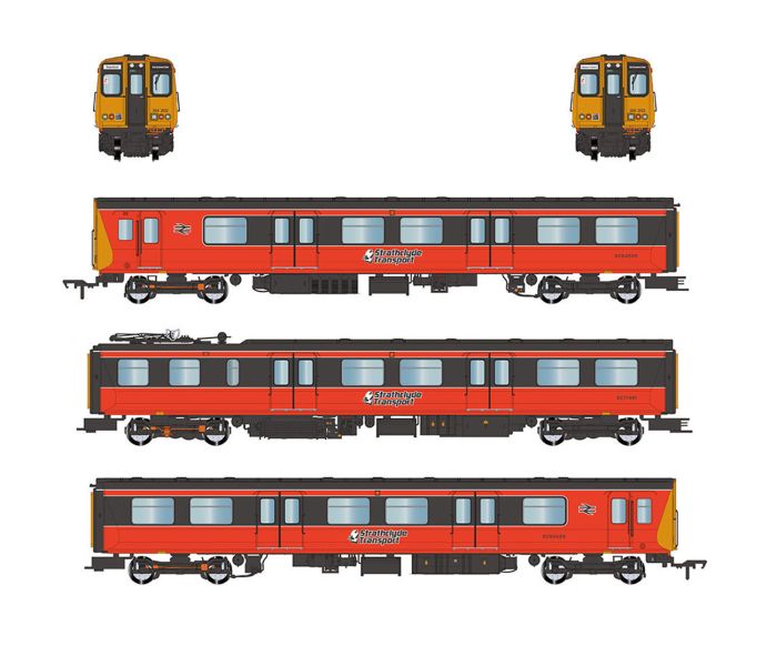 Class 314 202 3 Car EMU Strathclyde PTE Orange/Black