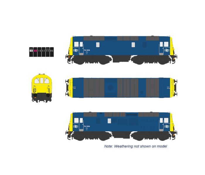 Class 74 009 BR Blue Weathered