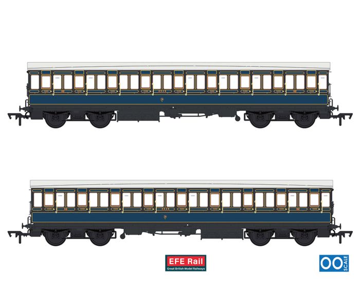 54ft Non-Corridor 3rd Coach S&DJR Lined Blue 42
